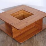 Vintage wooden coffee table 1970