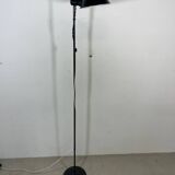 Vintage black metal floor lamp from the 70s