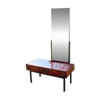 Dressing Table Console Entrance Furniture in Rosewood with Mirror