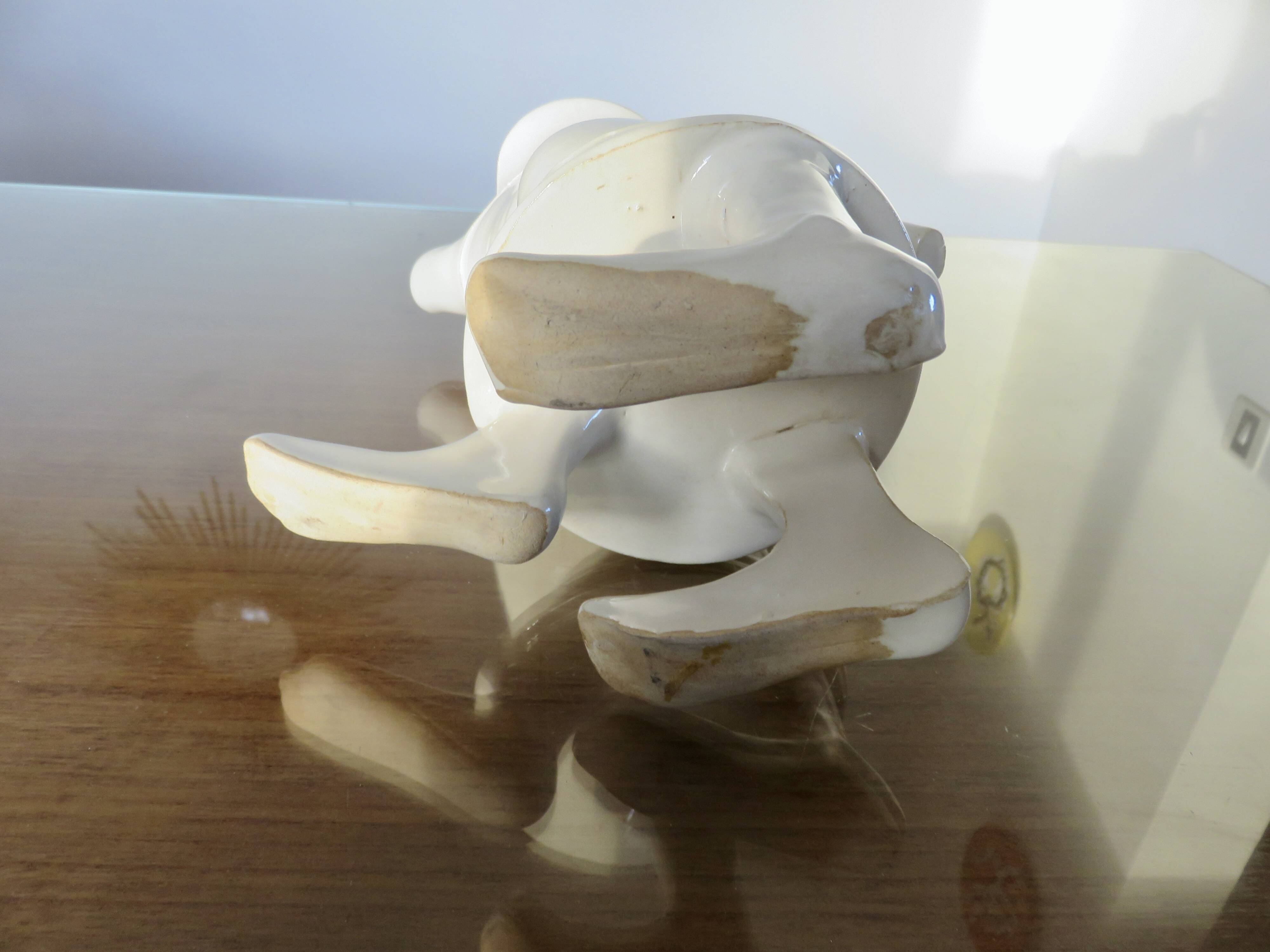 Anthropomorphic jug in slipware