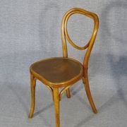 Set of 4 bistro chairs 1910/1930 curved wood, thonet, fischel etc
