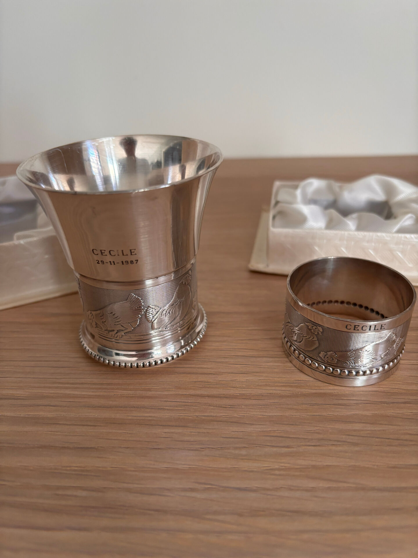 Timbale and napkin ring Daniel Gregut