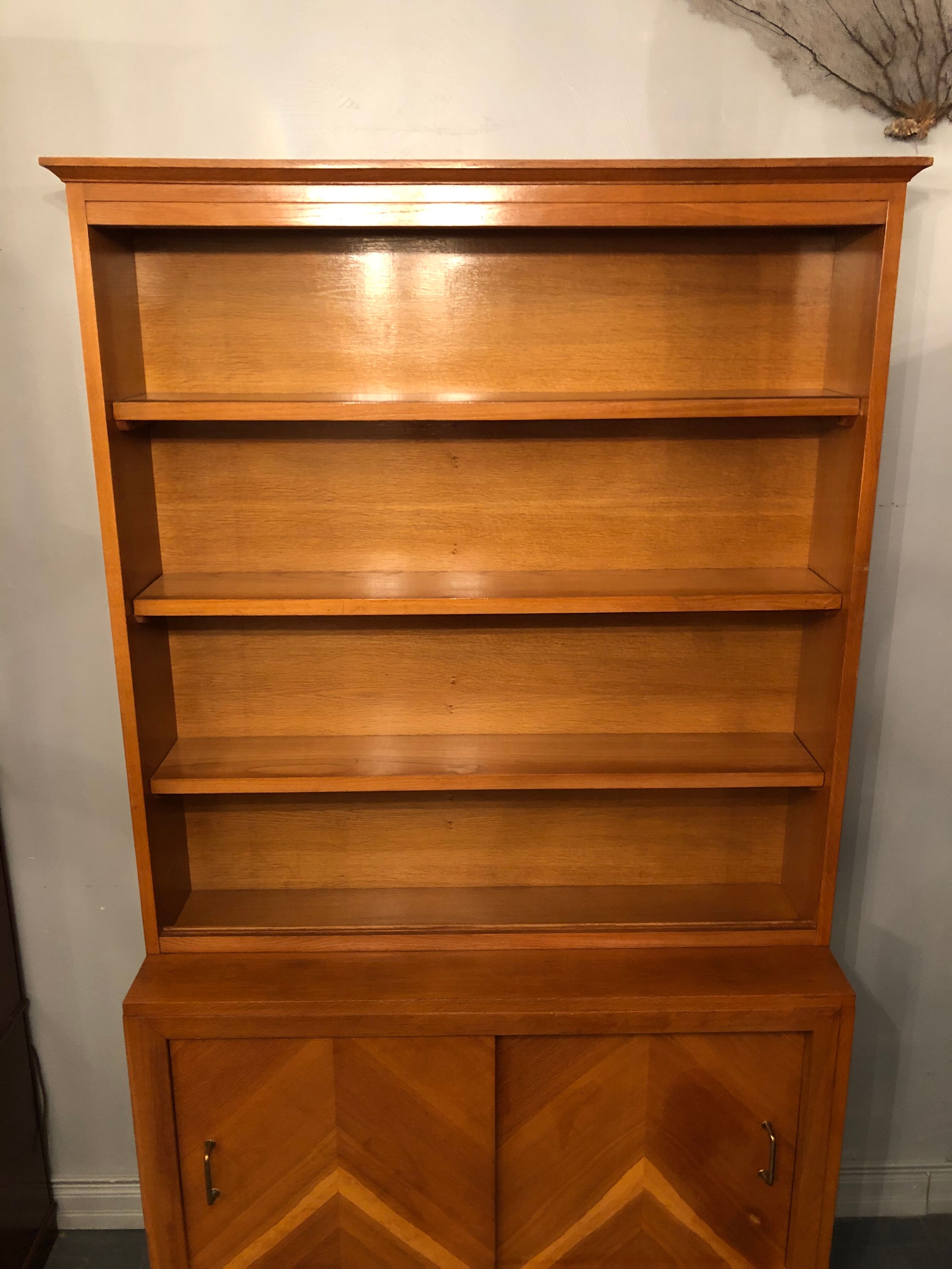 Vintage bookcase feet compass