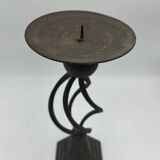 Antique metal candlestick.