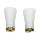 Pair of Doria Leuchten wall lamps, Hollywood Regency, Germany, 1970s.