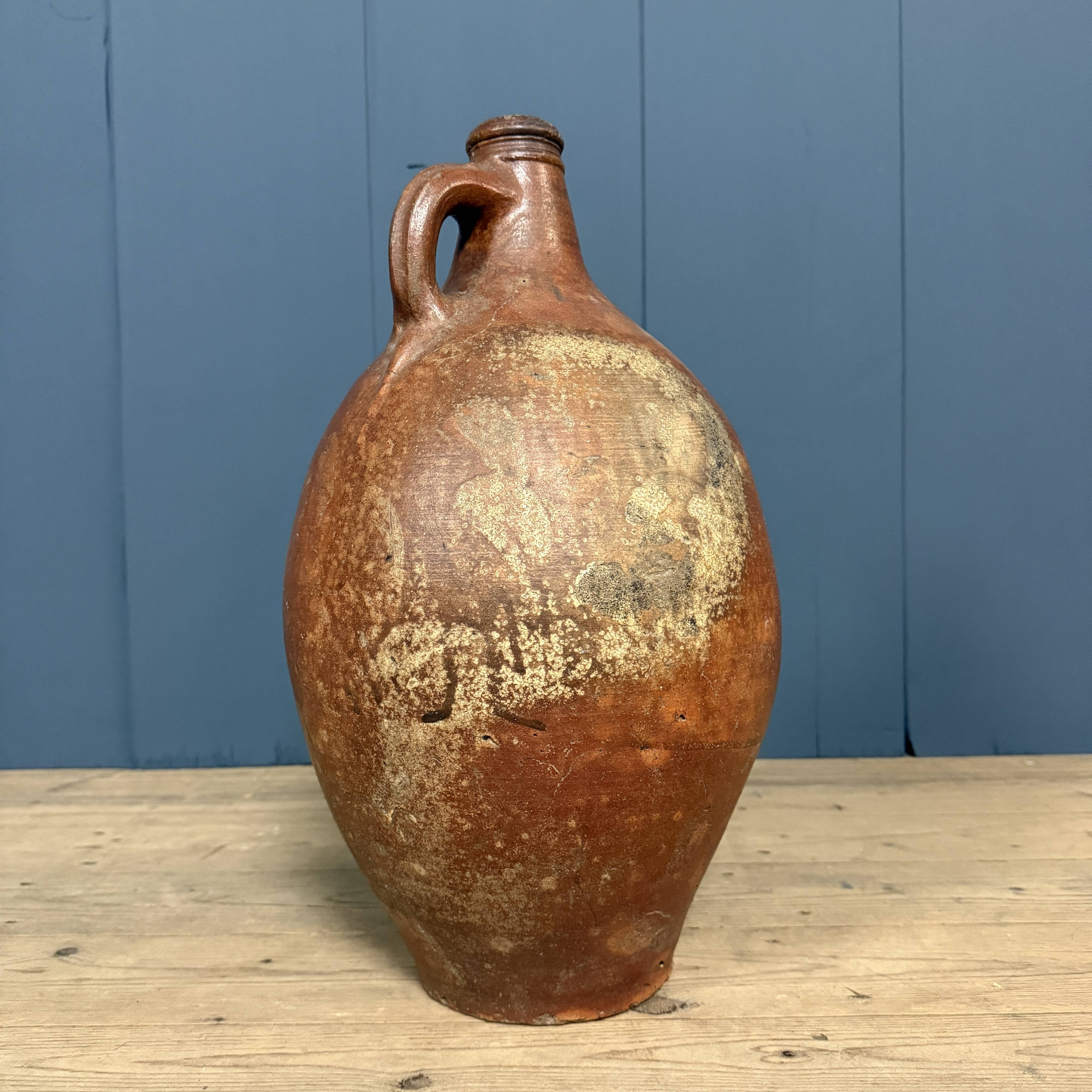 Large size earthenware beardman jug
