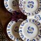 set of 10 antique flat plates model Laval