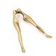 Brass woman's leg nutcracker, 1930s