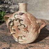 Vase plat forme gourde