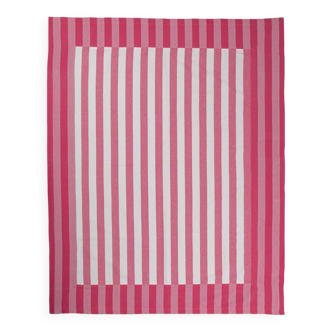 Pink striped tablecloth: 240cm x 170cm