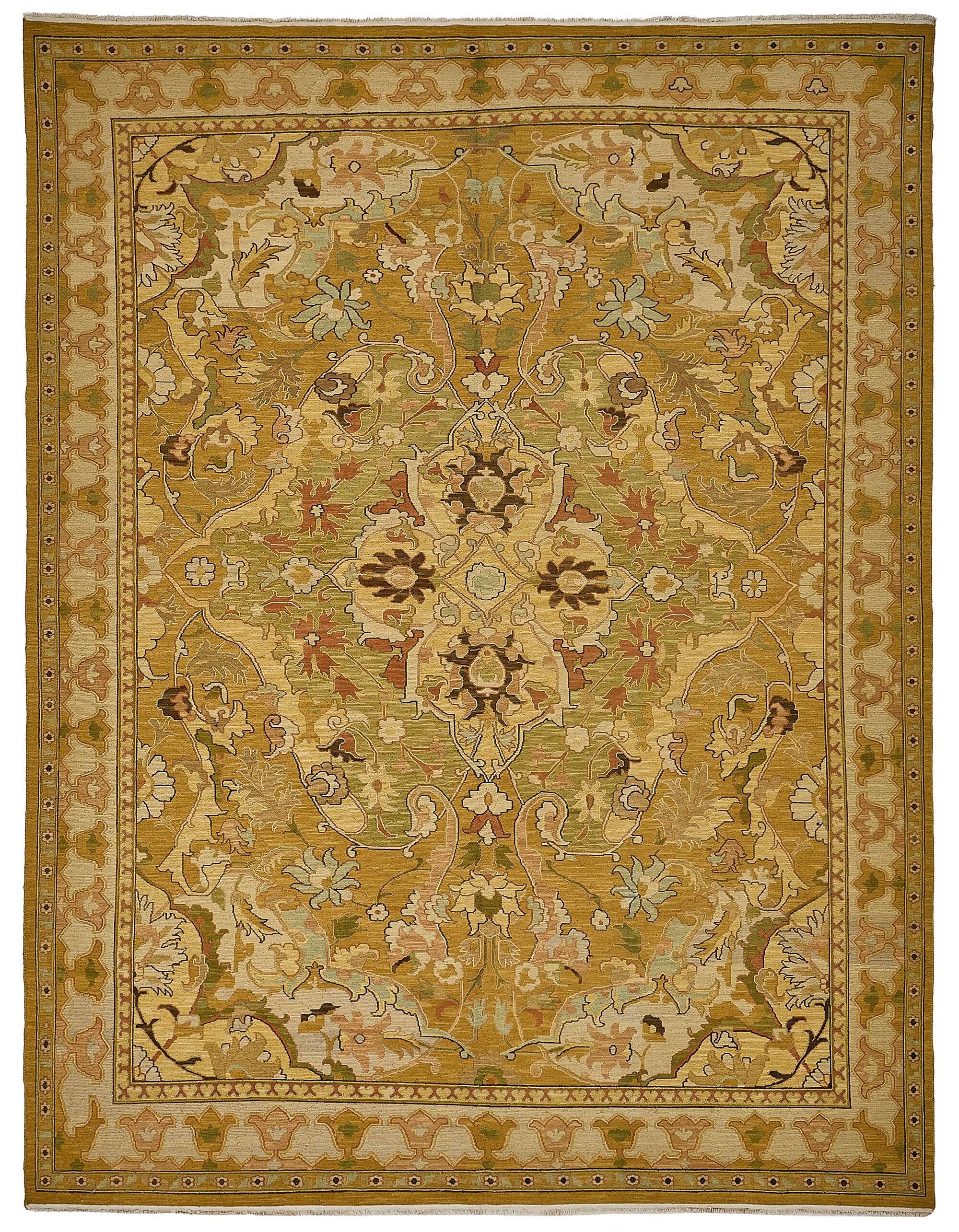 Turkish Handknotted Wool Oushak Rug 267 cm x 341 cm