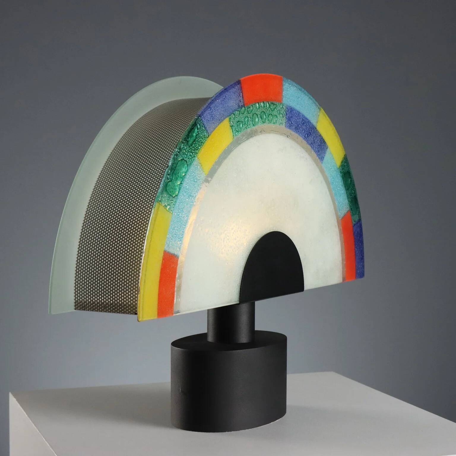1980s Murano glass table lamp