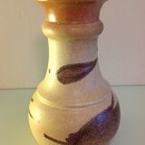 Vase ball scheurich vintage beige ceramic