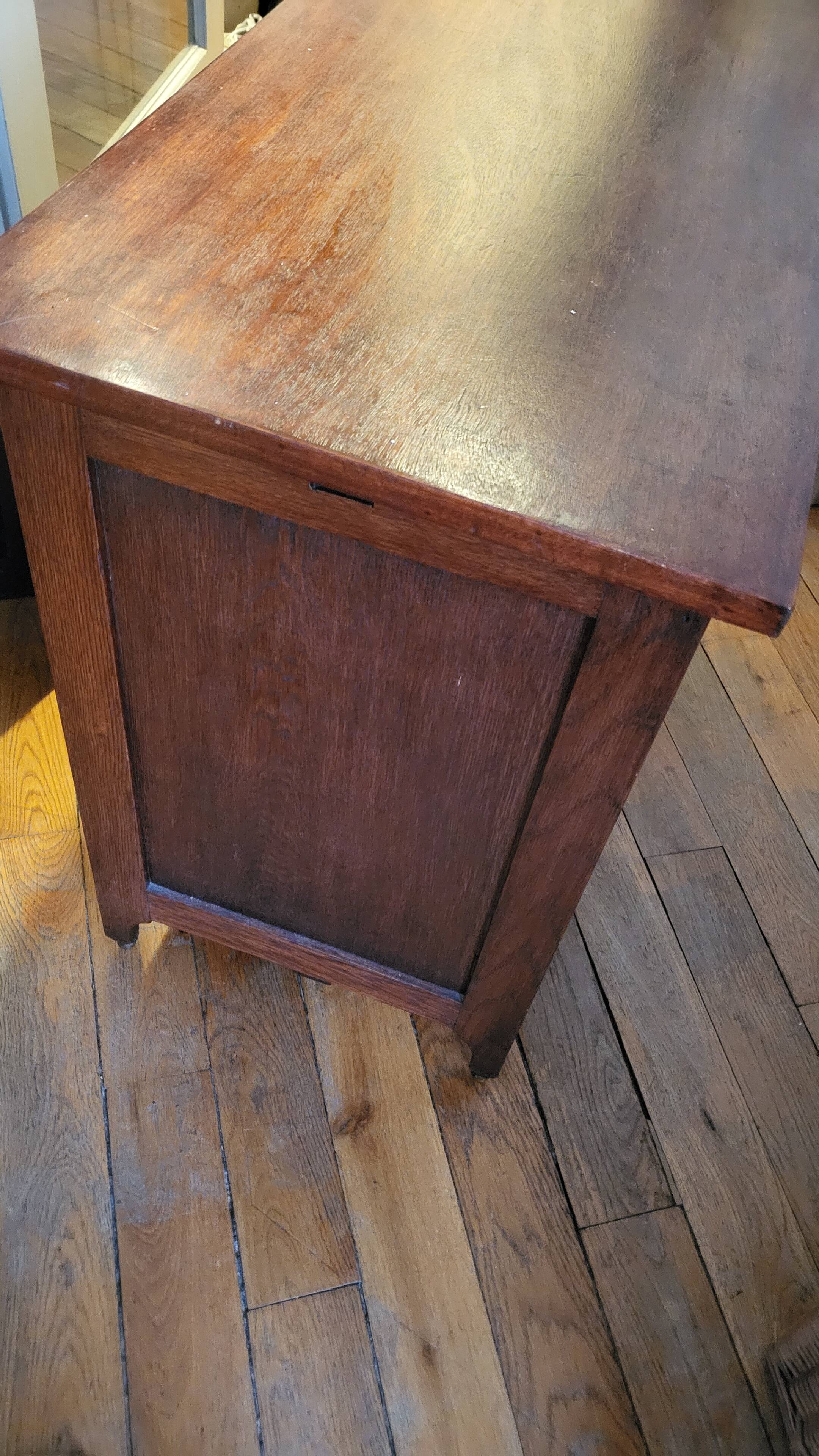 Vintage mahogany school desk
