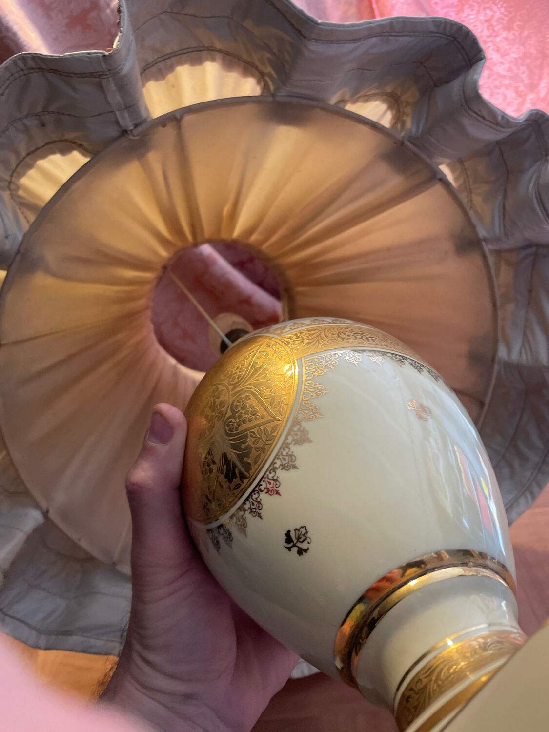 Limoges porcelain lamp