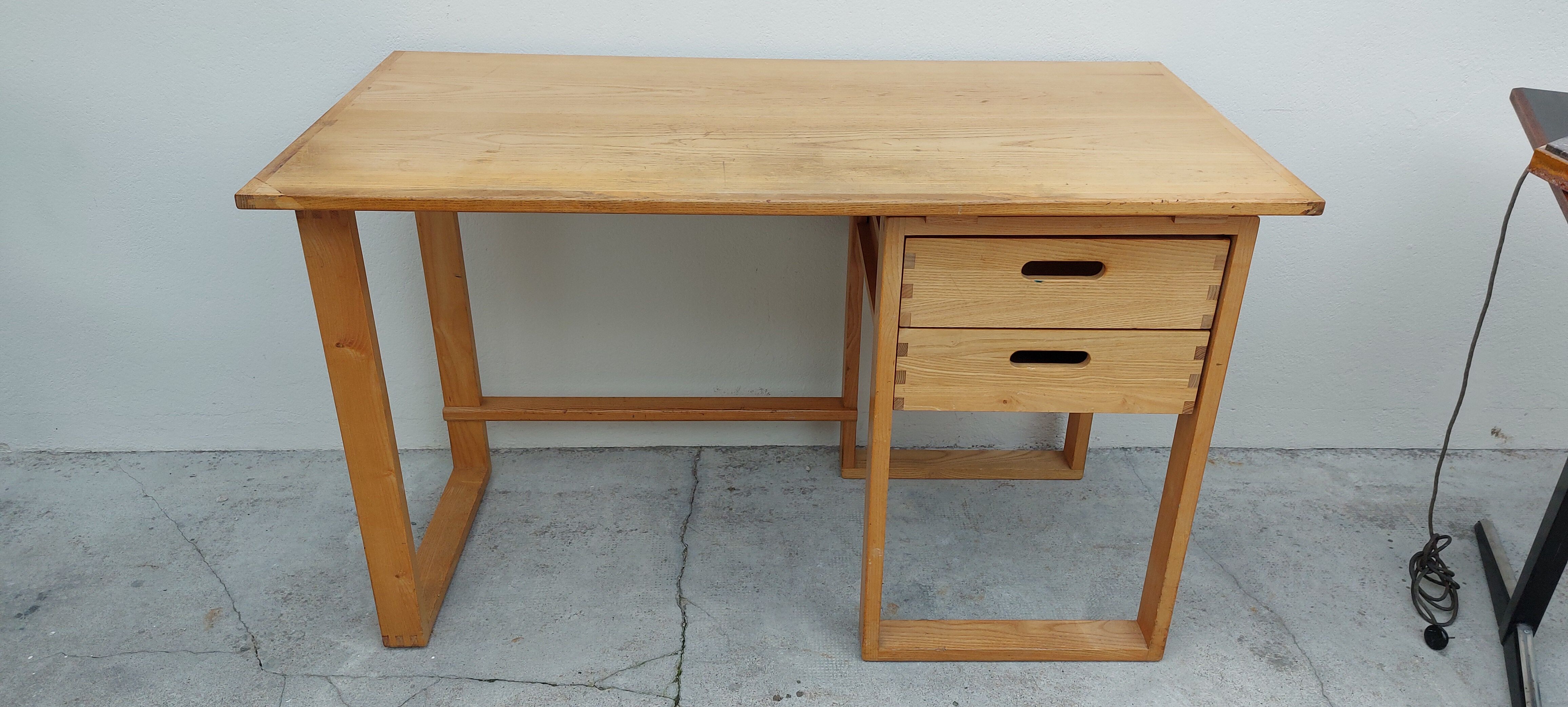 Bureau d'architecte vintage 2 tiroirs, 1960s