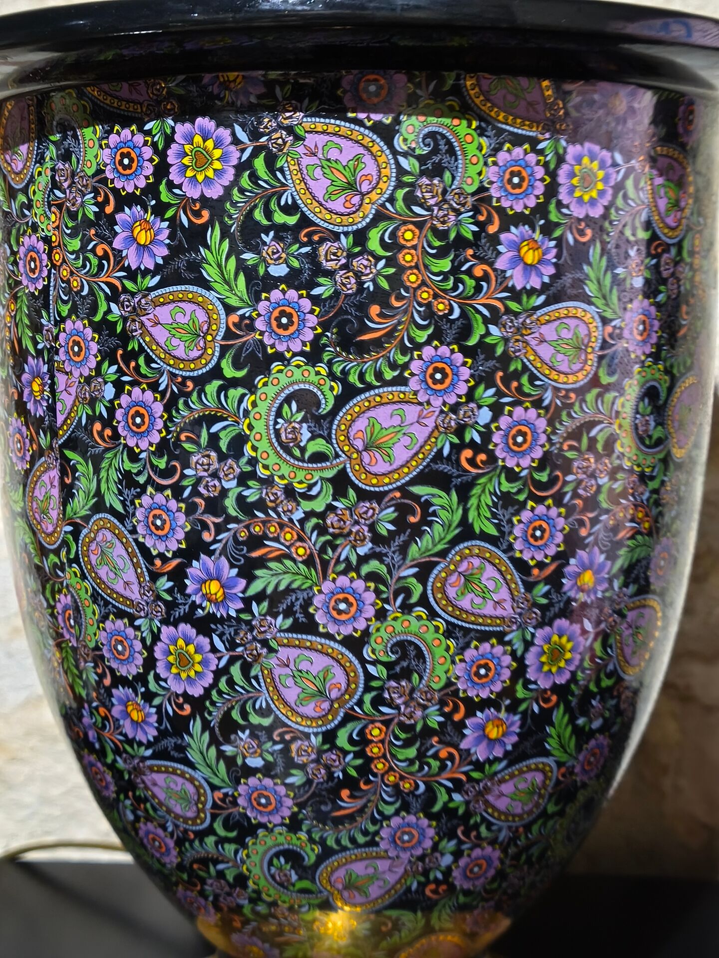 Lampe en porcelaine d'Italie