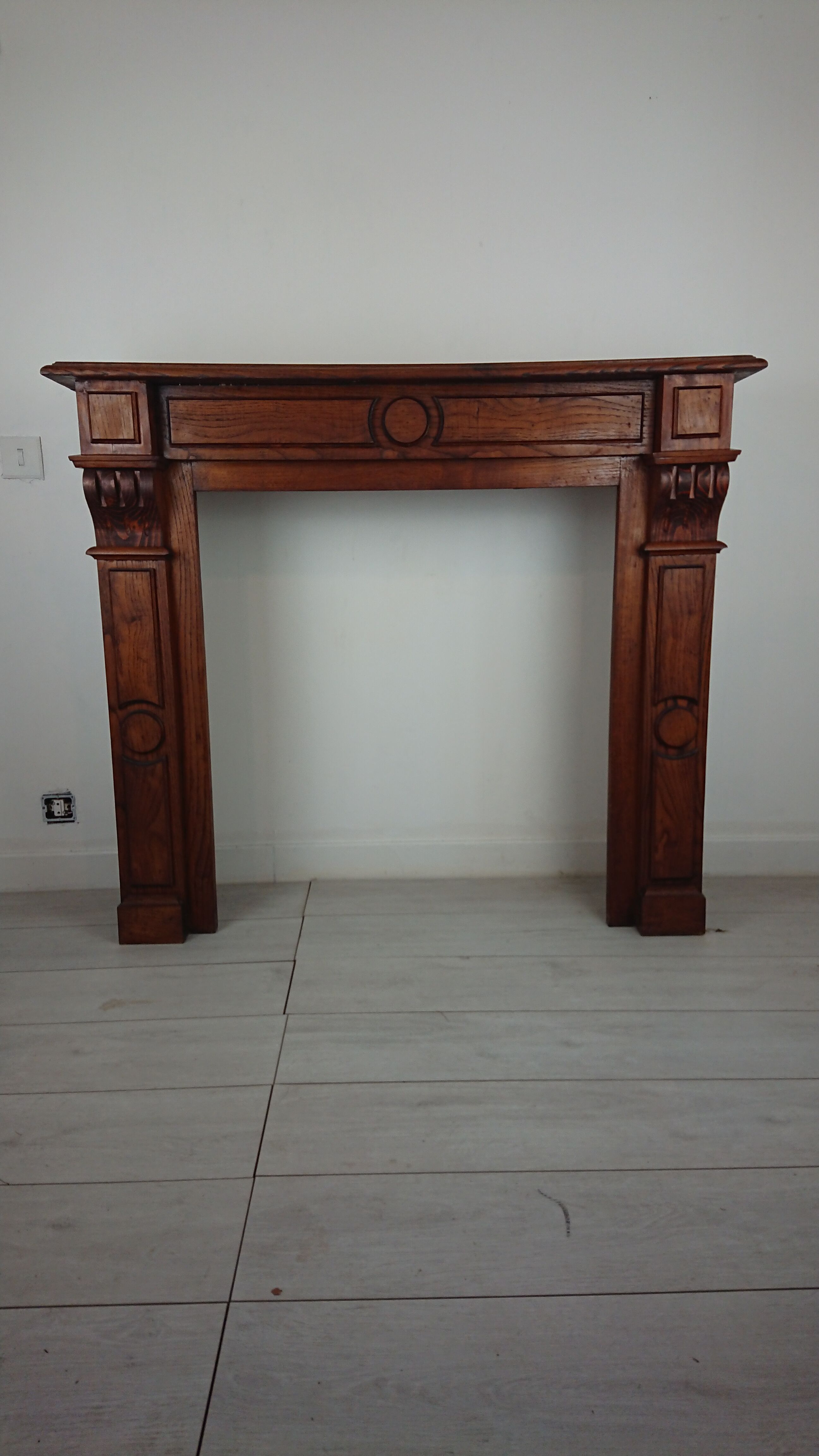 Fireplace chestnut mantle