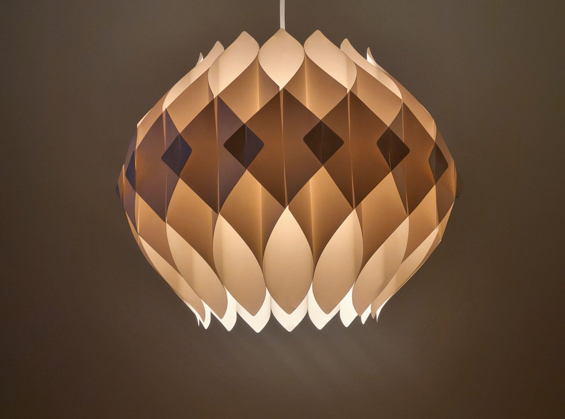 Hoyrup Butterfly pendant lamp by Lars Schiøler, Denmark, 1970s
