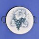 Antique Art Deco cake plate - grape cluster motif