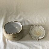 Sandstone box with lid signed Argans