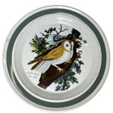 Portmeirion, English porcelain plate with owl decoration, 20th century