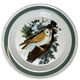 Portmeirion, English porcelain plate with owl decoration, 20th century