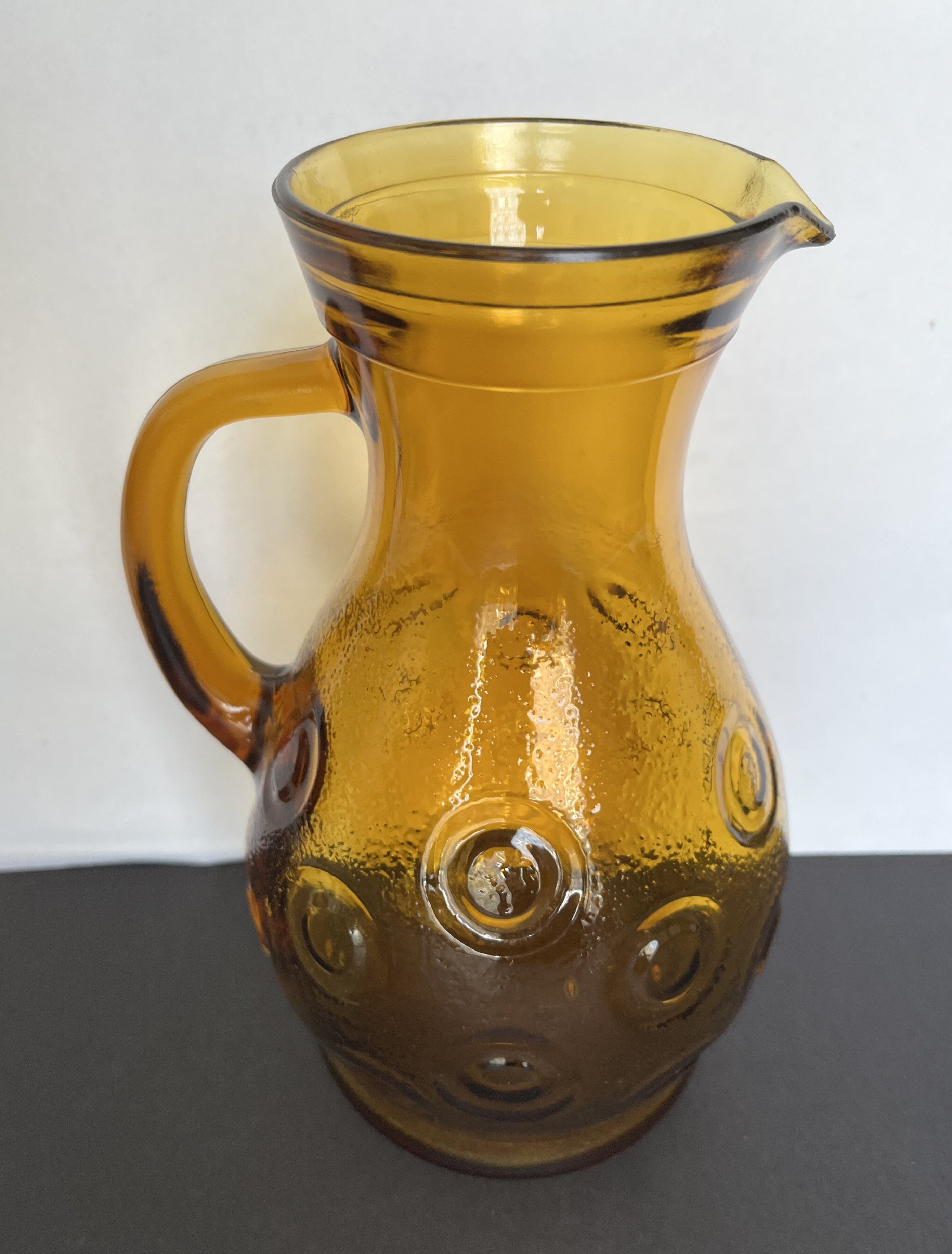 Smoked glass pitcher