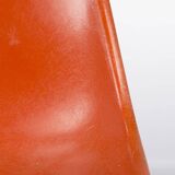 Chaise à coque latérale vintage originale Eames DSW d'Herman Miller orange