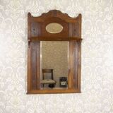 Art Nouveau Wall Mirror with Oak Frame, 1920s