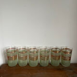 6 vintage glasses