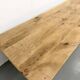 Grande table de salle à manger en chêne massif, au format XXL.