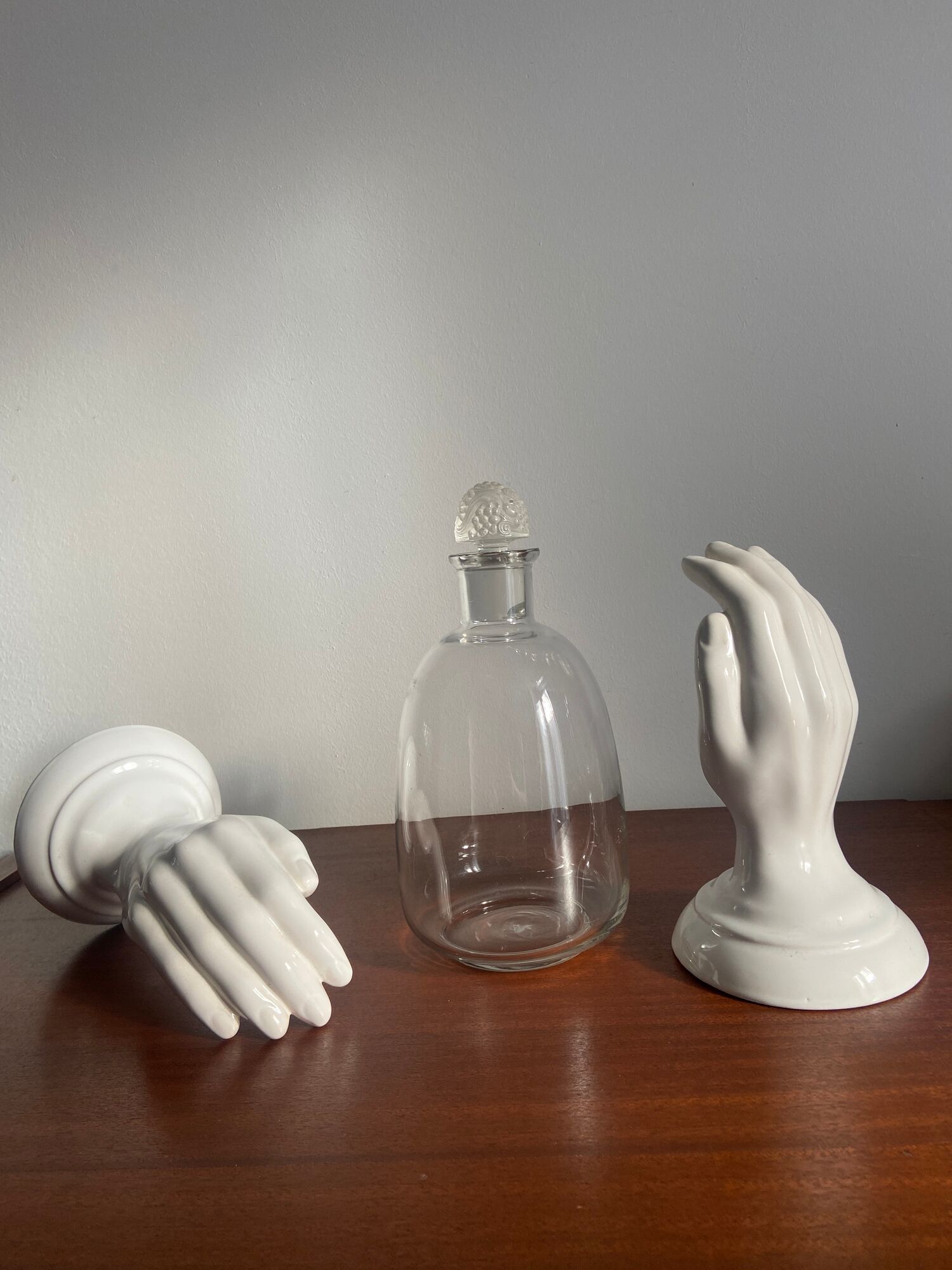 Crystal port decanter by René Lalique around 1925