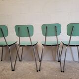 Chaises formica vert mint