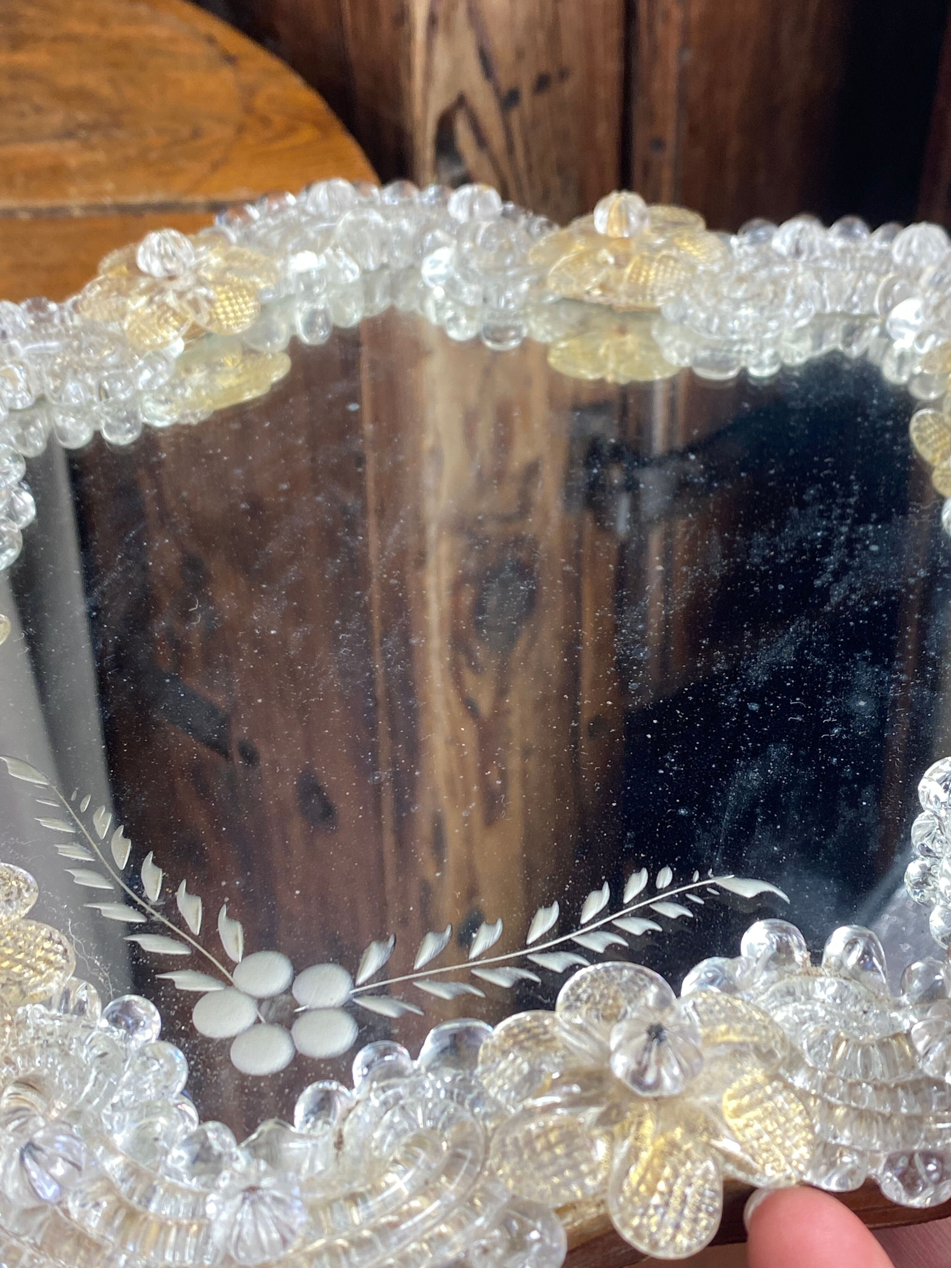 Venetian mirror made of Murano glass