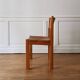 Elm and leather chair, Maison Regain, 1970/80