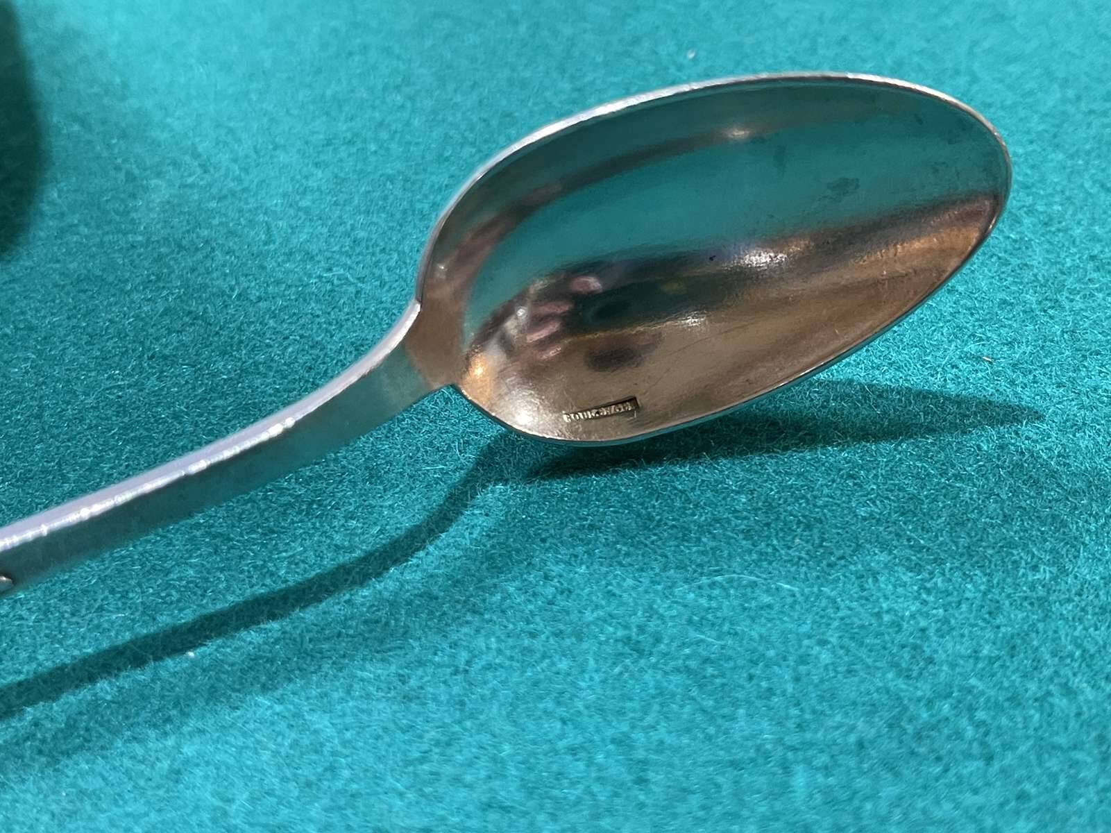 Box of 6 small Boulenger silver-plated spoons from the 1930s.