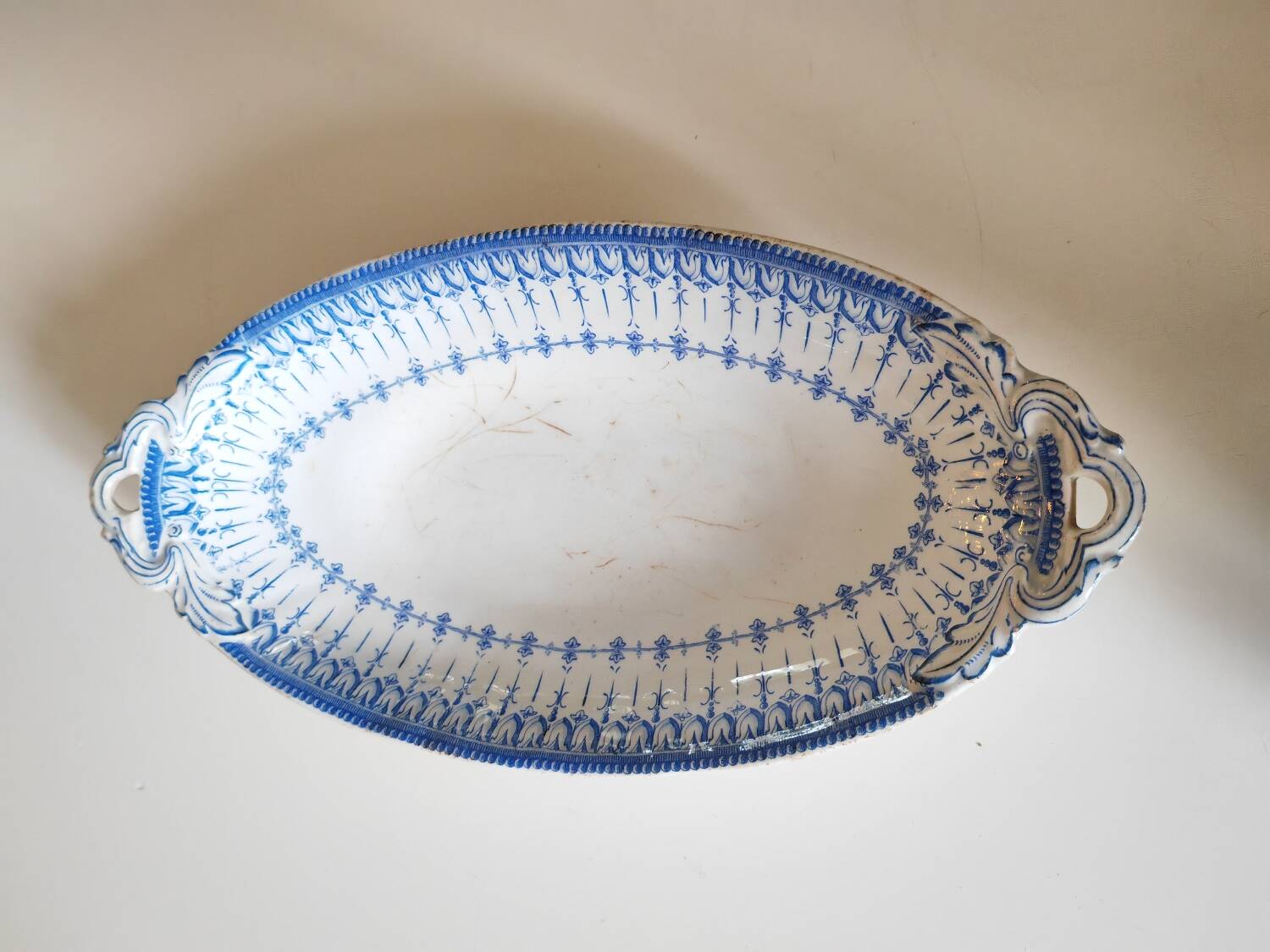 Old dish Creil Montereau