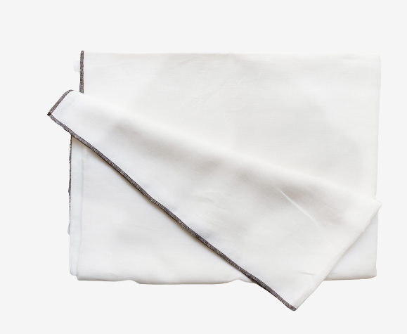 Nappe en lin upcyclée blanche