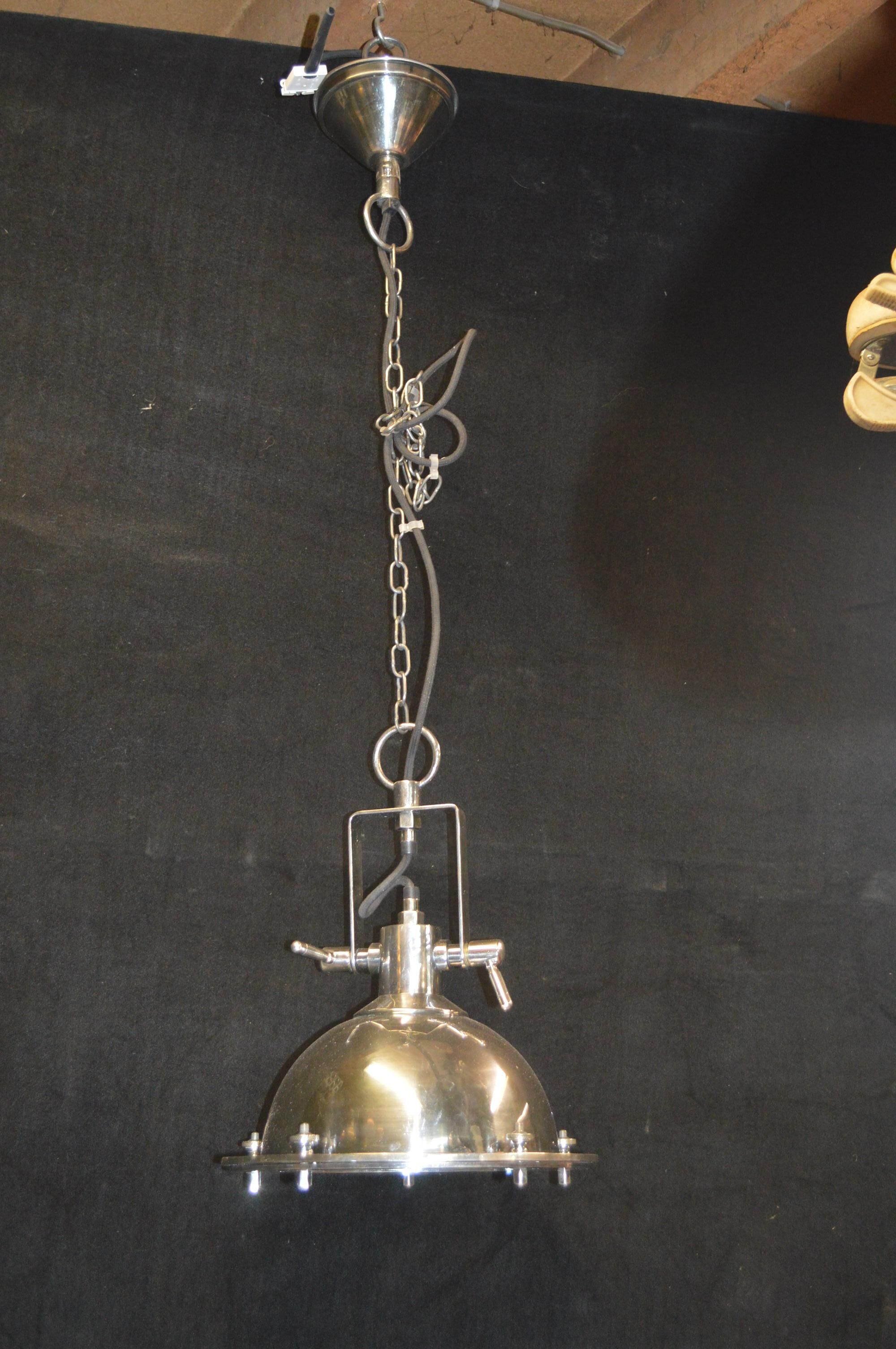 Industrial suspension chrome brass