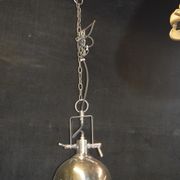 Suspension industrielle en laiton chromé