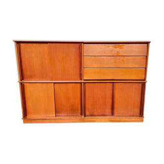 Library cabinet showcase modular shelf Oscar by Didier ROZAFFY
