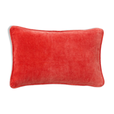 Coussin en velours 50x33cm couleur terracotta