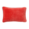 Velvet cushion 50x33cm terracotta color