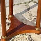 Empire side table in mahogany and mahogany veneer.