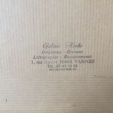 Lithographie sur papier, originale et signée de martine cotten