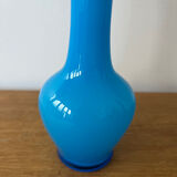 Vase opaline turquoise vintage