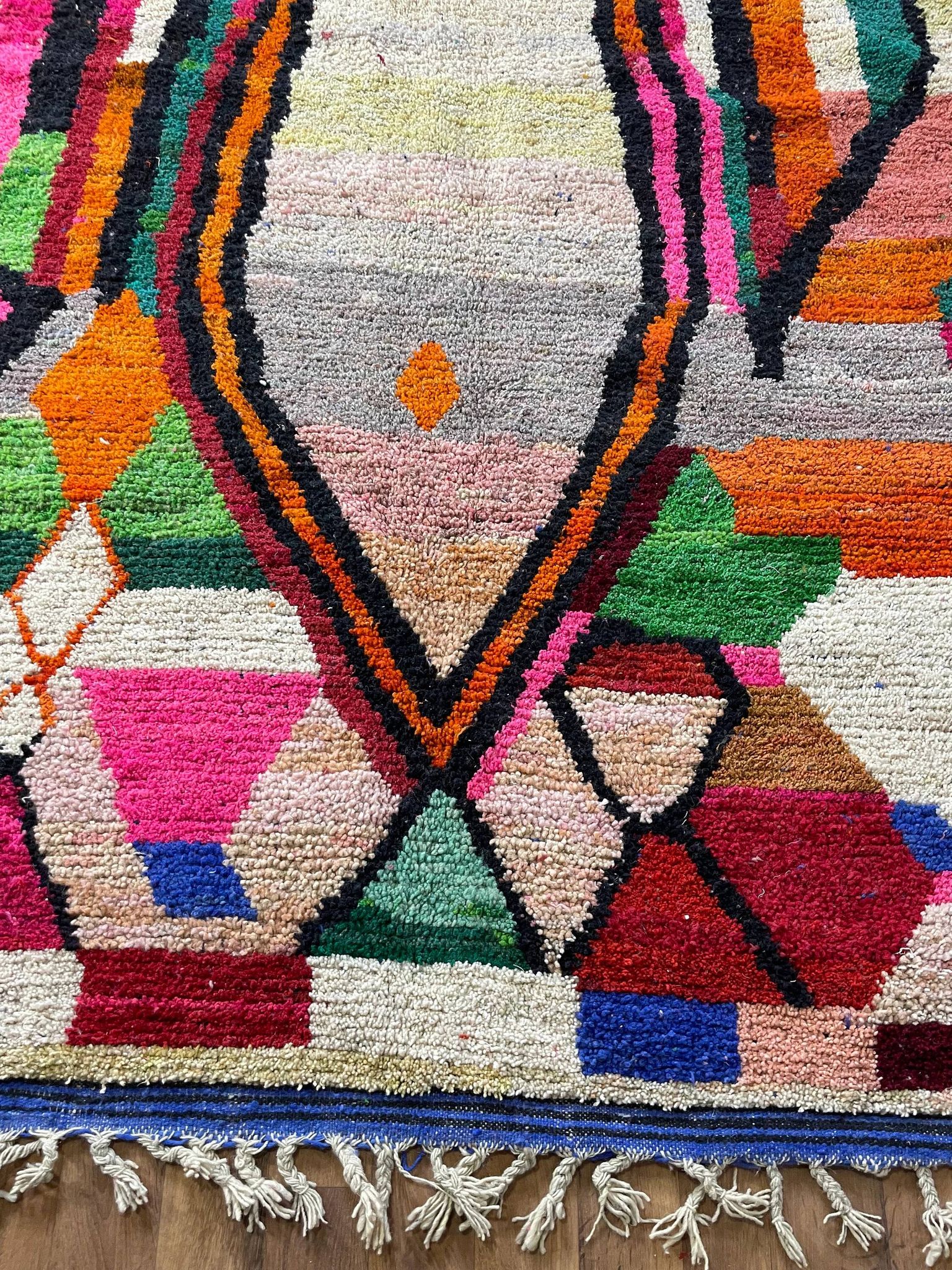 Berber rug in natural wool 2.5x1.5 m