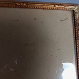 Baguette frame and glass St Louis XVI