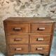Vintage French Oak Chest of Drawers – 1930s, Solid Oak Storage Cabinet with Four Drawers